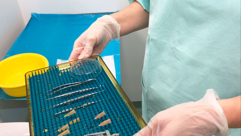 Sterilisation von OP-Instrumenten und OP-Zubehör